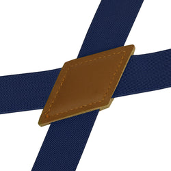 "Buyless Fashion Trucker 2 Pack Suspenders for Men - 48"" Elastic Adjustable Straps 1"" - X Back Utility Braces"