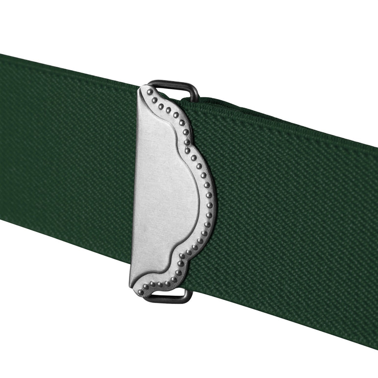 "Buyless Fashion 2 pack Suspenders for Men - 48"" Adjustable Straps 1 1/4"" - X Back with Black Hooks"