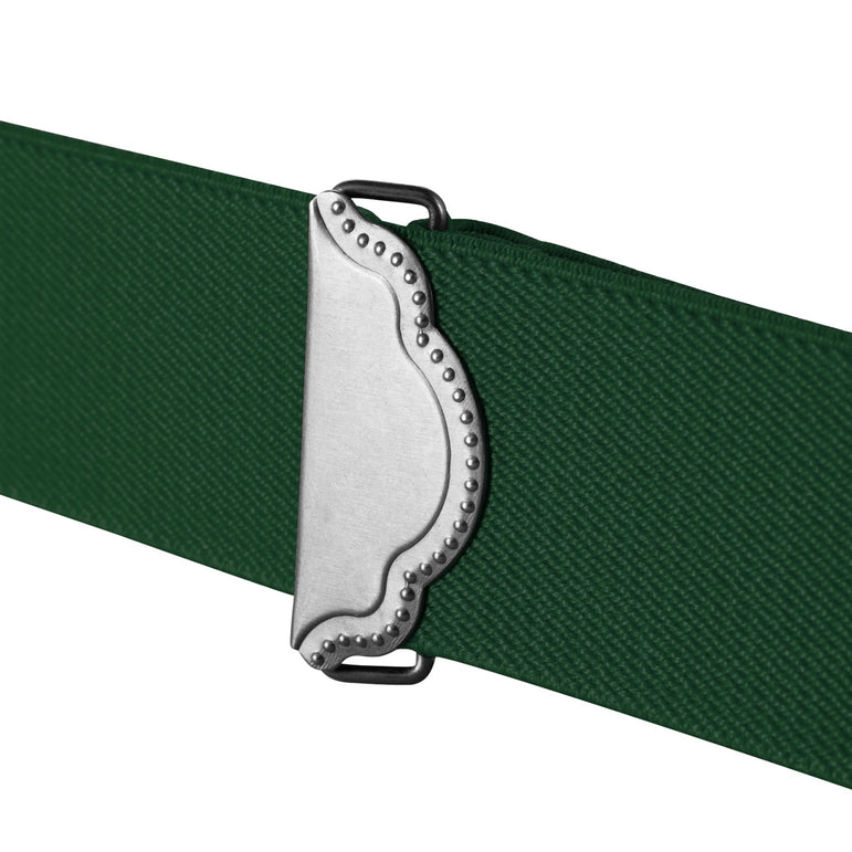 "Buyless Fashion 2 pack Suspenders for Men - 48"" Adjustable Straps 1 1/4"" - X Back With Black Clips"