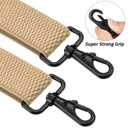 "Buyless Fashion Heavy Duty 2 Pack Suspenders for Men - 48"" Adjustable Straps 1 1/2"" - X Back with Strong Hooks"