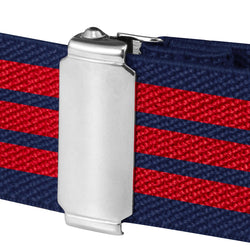 Buyless Fashion Kids Toddlers Baby Adjustable Elastic Stretch Belt with Silver Twisted Buckle