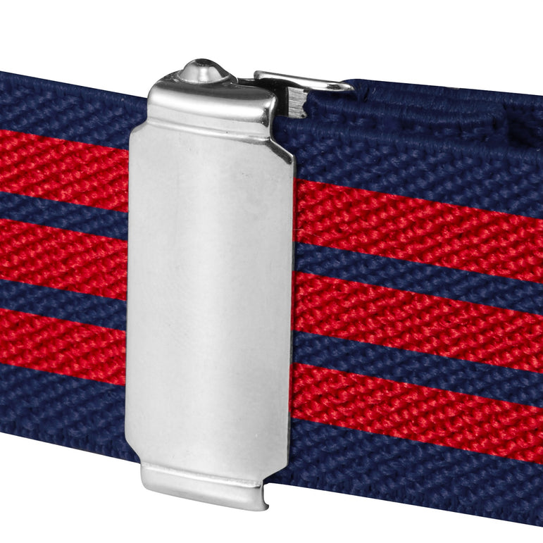 Buyless Fashion Kids Toddlers Baby Adjustable Elastic Stretch Belt with Silver Twisted Buckle