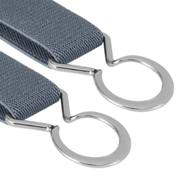 Buyless Fashion Kids Toddlers Baby Adjustable Elastic Stretch Belt with Silver Twisted Buckle