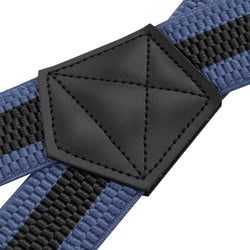 "Buyless Fashion Heavy Duty 2 Pack Suspenders for Men - 48"" Adjustable Straps 1 1/2"" - X Back with Strong Hooks"