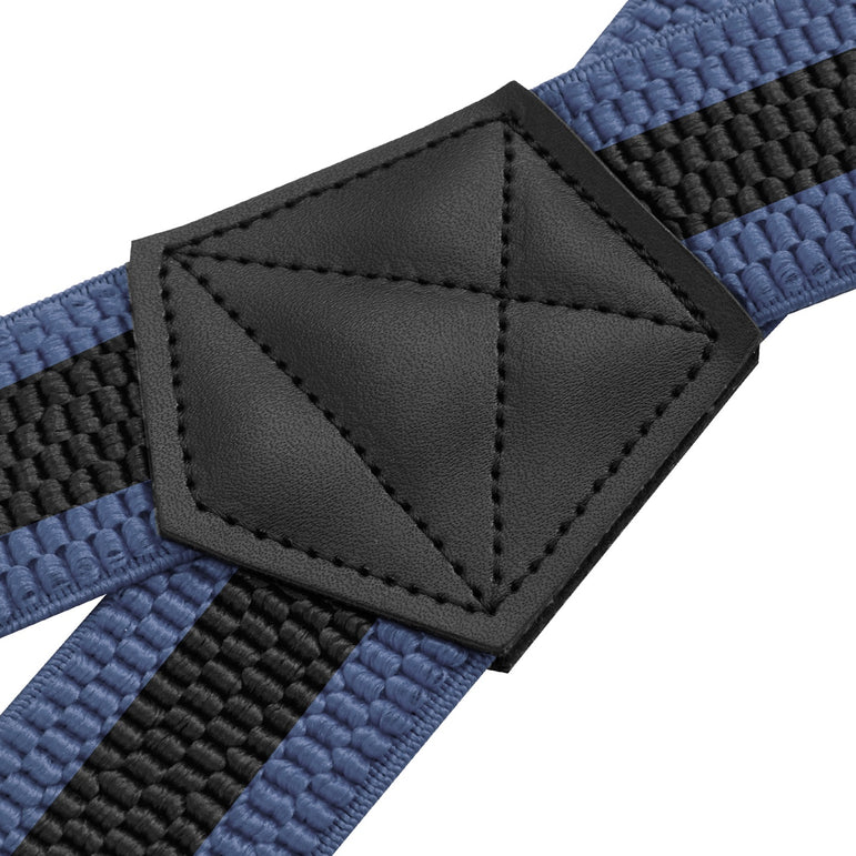 "Buyless Fashion Heavy Duty 2 Pack Suspenders for Men - 48"" Adjustable Straps 1 1/2"" - X Back with Strong Hooks"