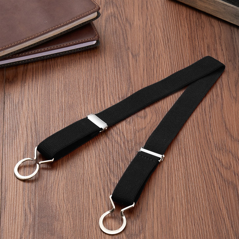 Buyless Fashion Kids Toddlers Baby Adjustable Elastic Stretch Belt with Silver Twisted Buckle