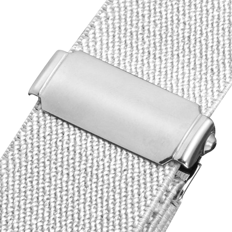 Buyless Fashion Kids Toddlers Baby Adjustable Elastic Stretch Belt with Silver Twisted Buckle