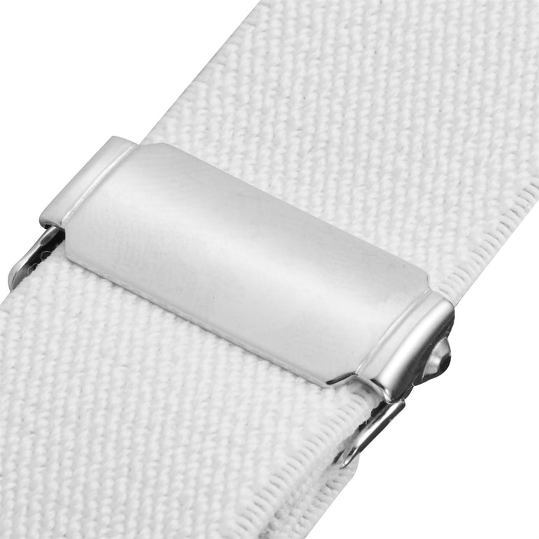 Buyless Fashion Kids Toddlers Baby Adjustable Elastic Stretch Belt with Silver Twisted Buckle