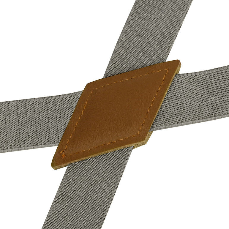 "Buyless Fashion Trucker 2 Pack Suspenders for Men - 48"" Elastic Adjustable Straps 1"" - X Back Utility Braces"