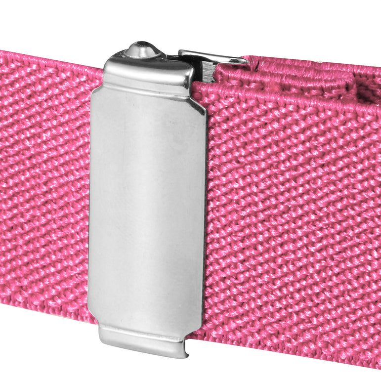 Buyless Fashion Kids Toddlers Baby Adjustable Elastic Stretch Belt with Silver Twisted Buckle