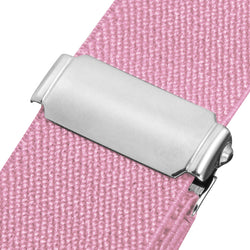 Buyless Fashion Kids Toddlers Baby Adjustable Elastic Stretch Belt with Silver Twisted Buckle