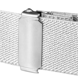 Buyless Fashion Kids Toddlers Baby Adjustable Elastic Stretch Belt with Silver Twisted Buckle