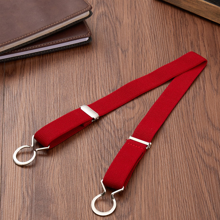 Buyless Fashion Kids Toddlers Baby Adjustable Elastic Stretch Belt with Silver Twisted Buckle