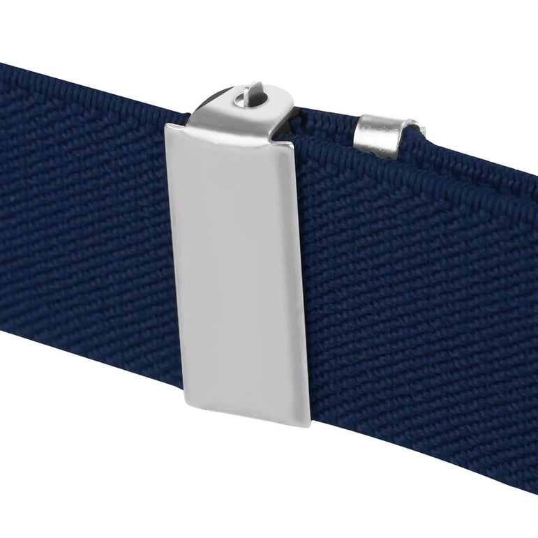 "Buyless Fashion Adjustable Suspenders for Kids - 26"" Elastic Straps 1"" - Leather Y Shape Back - 5151"