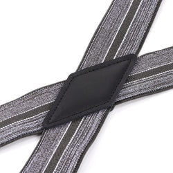 "Buyless Fashion 2 pack Suspenders for Men - 48"" Adjustable Straps 1 1/4"" - X Back with Black Hooks"
