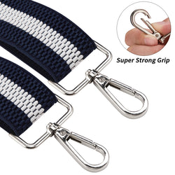 "Buyless Fashion Heavy Duty 2 Pack Suspenders for Men - 48"" Adjustable Straps 1 1/2"" - X Back with Strong Hooks"