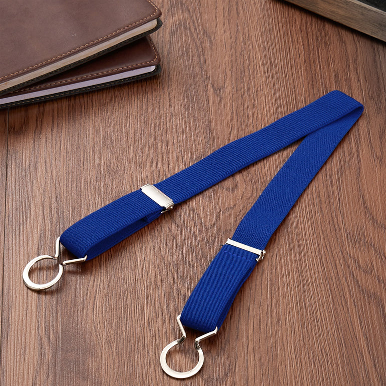 Buyless Fashion Kids Toddlers Baby Adjustable Elastic Stretch Belt with Silver Twisted Buckle