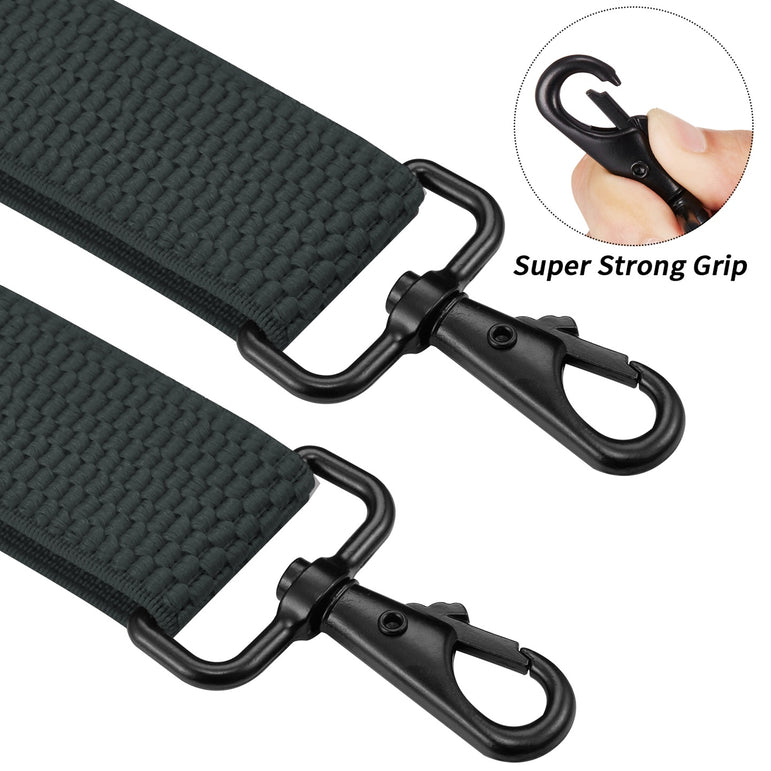 "Buyless Fashion Heavy Duty 2 Pack Suspenders for Men - 48"" Adjustable Straps 1 1/2"" - X Back with Strong Hooks"