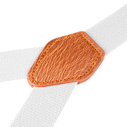 "Buyless Fashion Adjustable Suspenders for Kids - 26"" Elastic Straps 1"" - Leather Y Shape Back - 5151"