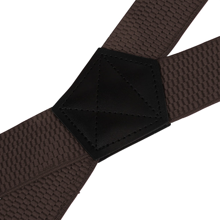 "Buyless Fashion Heavy Duty 2 Pack Suspenders for Men - 48"" Adjustable Straps 1 1/2"" - X Back with Black Plastic Clips"