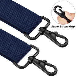 "Buyless Fashion Heavy Duty 2 Pack Suspenders for Men - 48"" Adjustable Straps 1 1/2"" - X Back with Strong Hooks"