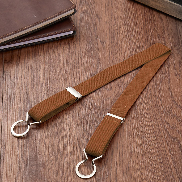 Buyless Fashion Kids Toddlers Baby Adjustable Elastic Stretch Belt with Silver Twisted Buckle