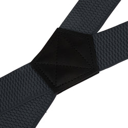 "Buyless Fashion Heavy Duty 2 Pack Suspenders for Men - 48"" Adjustable Straps 1 1/2"" - X Back with Black Plastic Clips"
