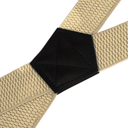 "Buyless Fashion Heavy Duty 2 Pack Suspenders for Men - 48"" Adjustable Straps 1 1/2"" - X Back with Black Plastic Clips"