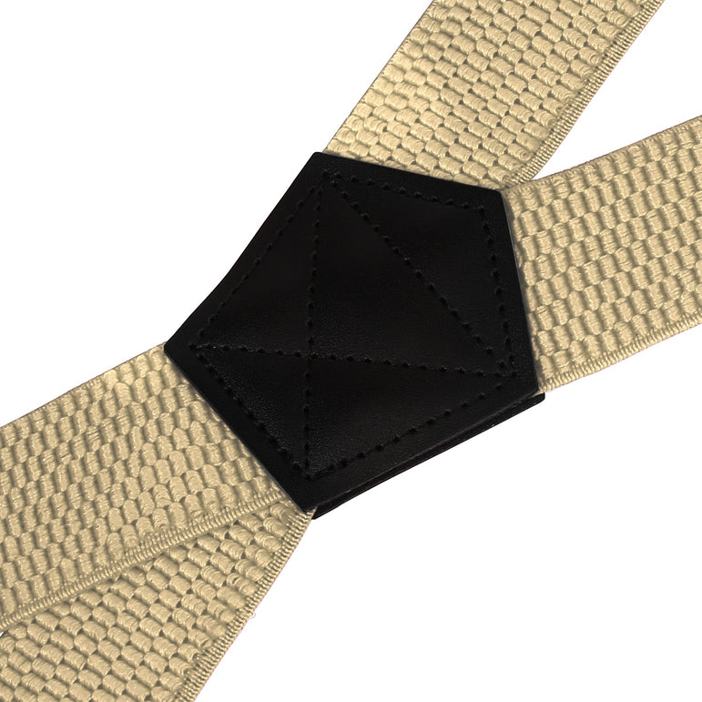 "Buyless Fashion Heavy Duty 2 Pack Suspenders for Men - 48"" Adjustable Straps 1 1/2"" - X Back with Black Plastic Clips"