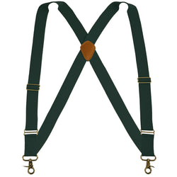 "Buyless Fashion Trucker Suspenders for Men - 48"" Elastic Adjustable Straps 1 1/4"" - X Back Utility Braces"