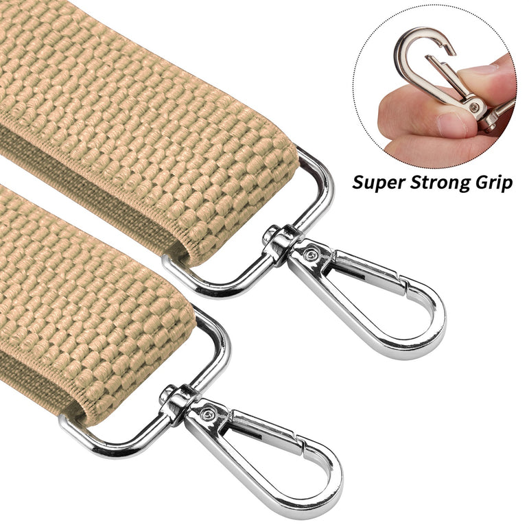 "Buyless Fashion Heavy Duty 2 Pack Suspenders for Men - 48"" Adjustable Straps 1 1/2"" - X Back with Strong Hooks"