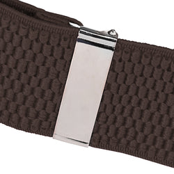 "Buyless Fashion Heavy Duty Textured 2 Pack Suspenders for Men - 48"" Adjustable Straps 1 1/2"" - Y Shape"