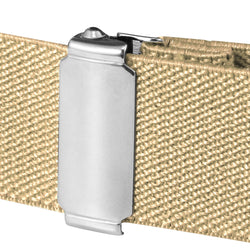 Buyless Fashion Kids Toddlers Baby Adjustable Elastic Stretch Belt with Silver Twisted Buckle