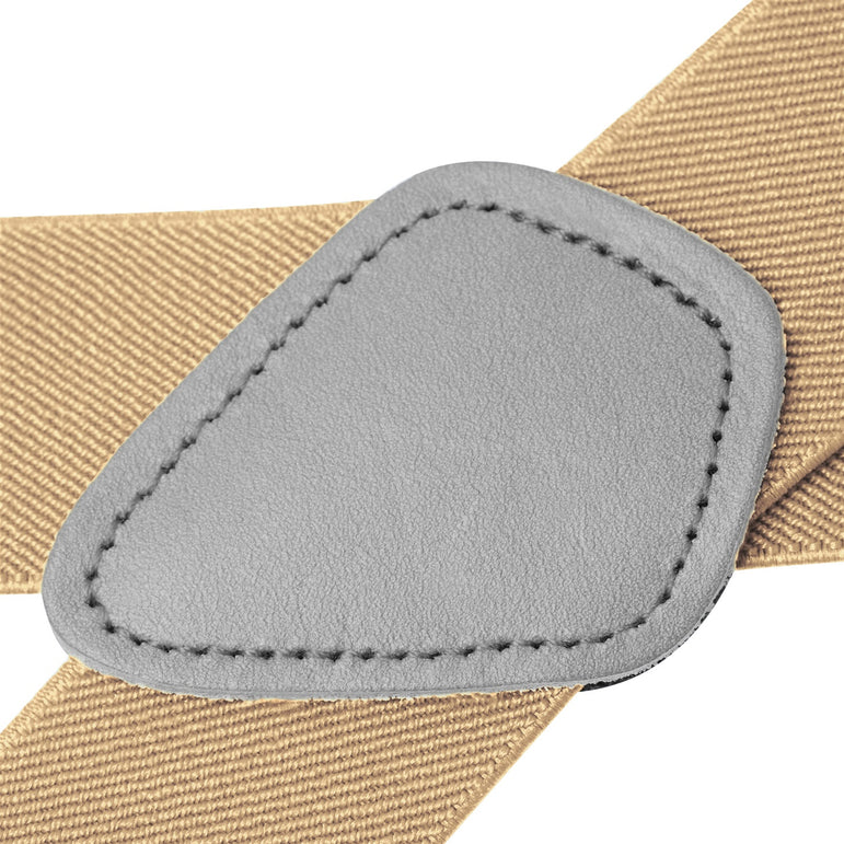 "Buyless Fashion Trucker 2 Pack Suspenders for Men - 48"" Elastic Adjustable Straps 1 1/4"" - X Back"