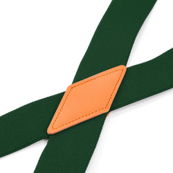 "Buyless Fashion 2 pack Suspenders for Men - 48"" Adjustable Straps 1 1/4"" - X Back With Black Clips"