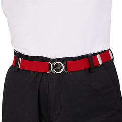 Buyless Fashion Kids Toddlers Baby Adjustable Elastic Stretch Belt with Silver Twisted Buckle