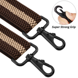 "Buyless Fashion Heavy Duty 2 Pack Suspenders for Men - 48"" Adjustable Straps 1 1/2"" - X Back with Strong Hooks"