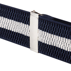 "Buyless Fashion Heavy Duty 2 Pack Suspenders for Men - 48"" Adjustable Straps 1 1/2"" - X Back with Strong Hooks"