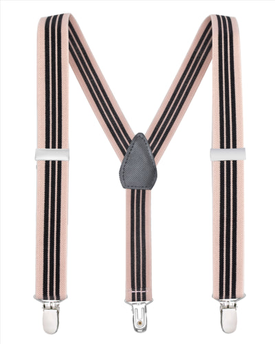 Buyless Fashion Adjustable Suspenders for Kids Toddlers Baby Elastic Solid Color 1 Inch - Y Back Design