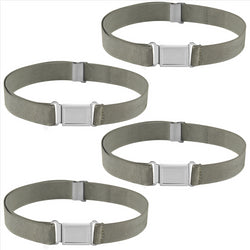 Buyless Fashion Kids Boys Toddler Adjustable Elastic Belt With Magnetic Buckle - 4 Pack