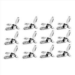 "Buyless Fashion 1” Heavy Duty Metal Clips for Suspenders, Pacifiers, Bib Clips, Toy Holder Or Mitten Clips - 8-50 Clips"