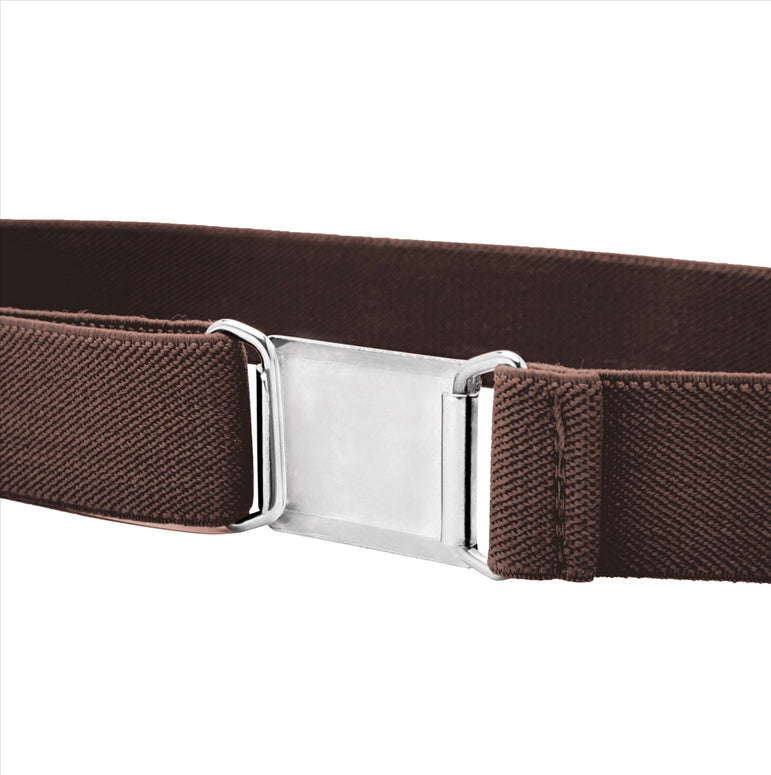 Buyless Fashion Kids Toddlers Baby Adjustable Elastic  Stretch Belt with Silver  Buckle