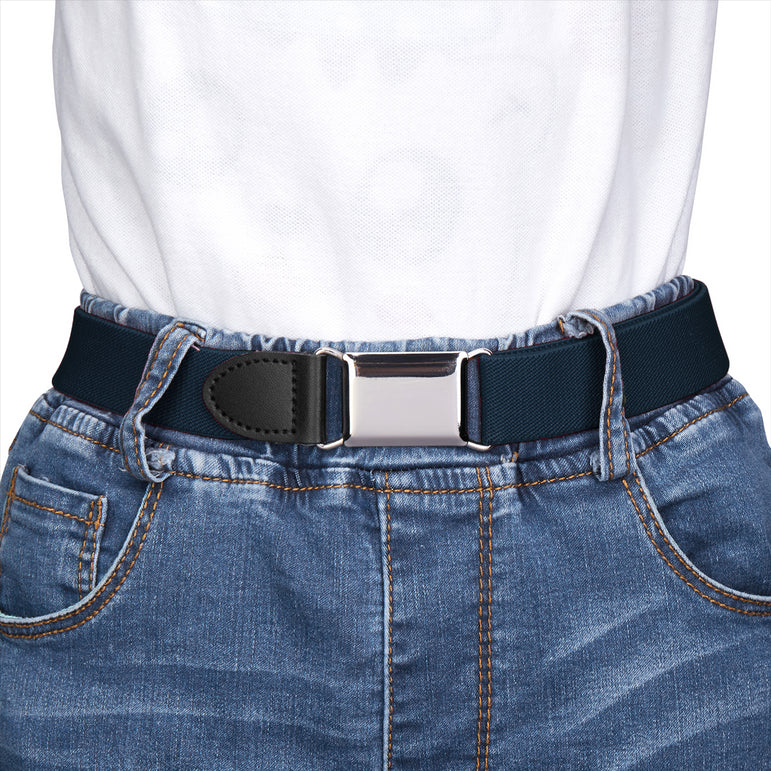 Buyless Fashion Kids Boys Toddler No Buckle Adjustable Elastic Dress Stretch Belt