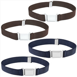 Buyless Fashion Kids Boys Toddler Adjustable Elastic Belt With Magnetic Buckle - 4 Pack