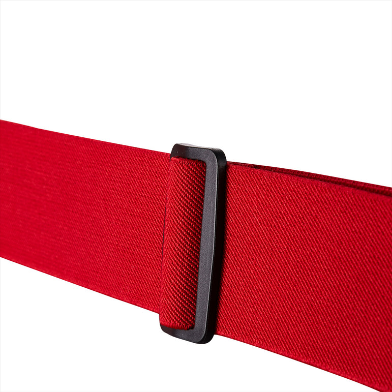 "Buyless Fashion Mens Suspenders - 48"" Elastic Adjustable Heavy Duty 2"" Wide - X Back With Black Hooks"