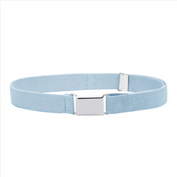 Buyless Fashion Kids Toddlers Baby Adjustable Elastic  Stretch Belt with Silver  Buckle