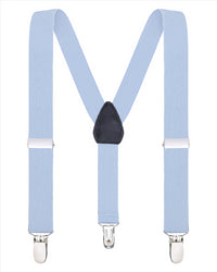 Buyless Fashion Adjustable Suspenders for Kids Toddlers Baby Elastic Solid Color 1 Inch - Y Back Design