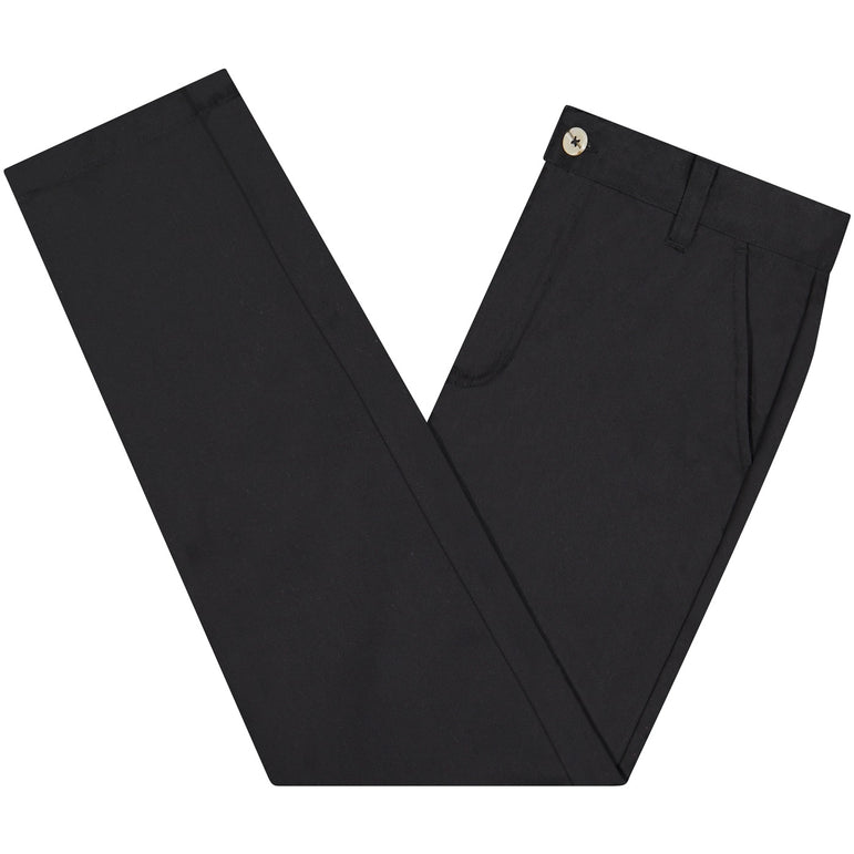 Buyless Fashion Boys Husky Straight Fit Cotton-Poly American Classic Long Pants