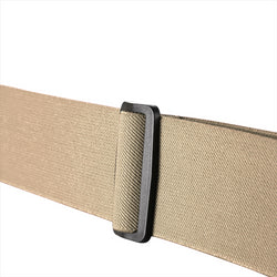 "Buyless Fashion Mens Suspenders - 48"" Elastic Adjustable Heavy Duty 2"" Wide - X Back With Black Hooks"