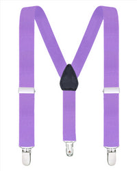 Buyless Fashion Adjustable Suspenders for Kids Toddlers Baby Elastic Solid Color 1 Inch - Y Back Design